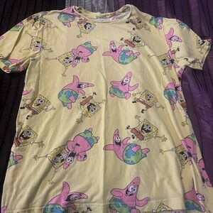 SpongeBob SquarePants Kids Tee - Yellow and Pink Adventure